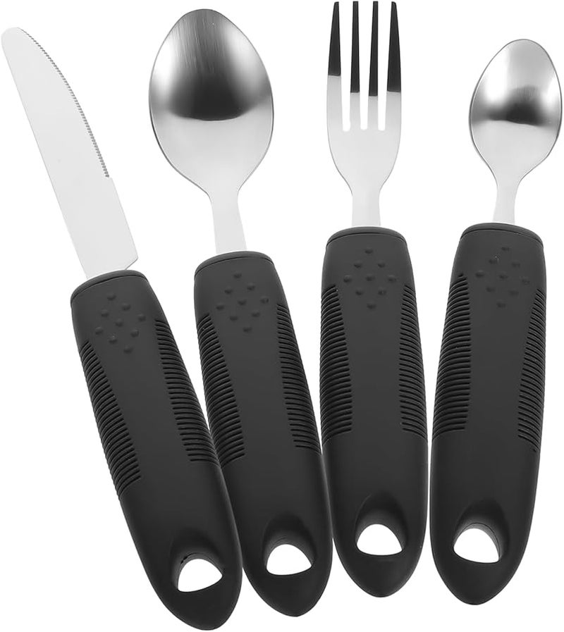 Easy Clean Adaptive Utensils for Elderly Dysphagia Travel Aids Set - Image 1